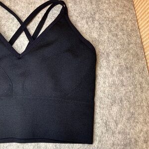 *NWOT* SOMA | Longline Strappy Sports Bra _ S | Black